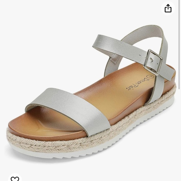 Women’s open toe ankle strap platform wedge sandals - Picture 1 of 11